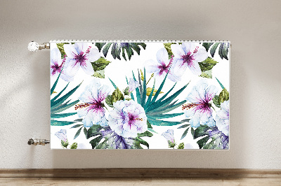 Decorative radiator cover Tropical nature