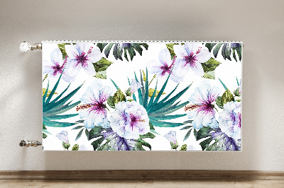 Decorative radiator cover Tropical nature