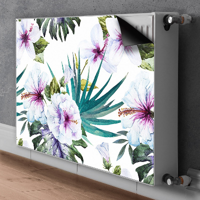 Decorative radiator cover Tropical nature