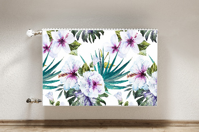 Decorative radiator cover Tropical nature