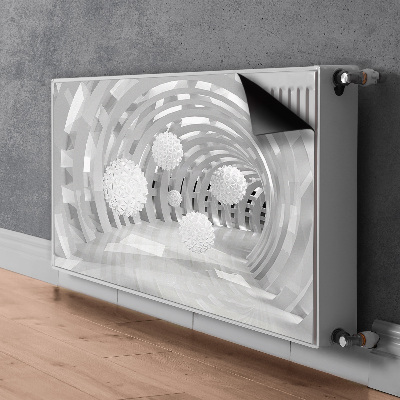 Radiator cover 3D abstraction tunnel