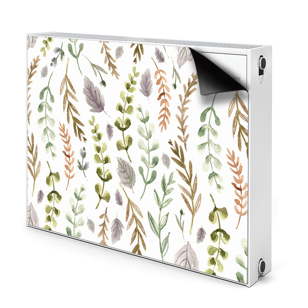 Decorative radiator cover Colorful leaves