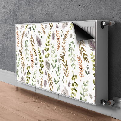 Decorative radiator cover Colorful leaves