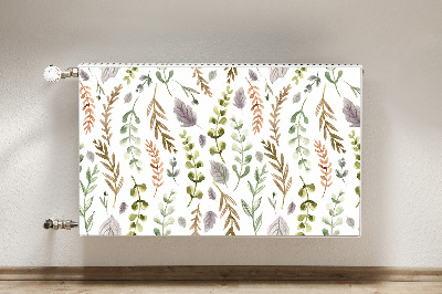 Decorative radiator cover Colorful leaves