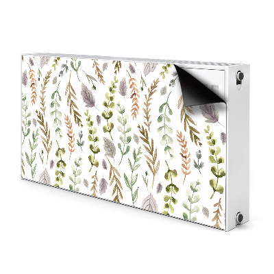 Decorative radiator cover Colorful leaves