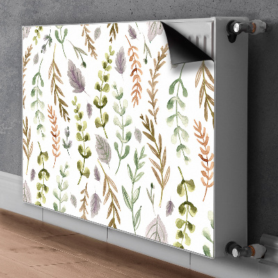 Decorative radiator cover Colorful leaves