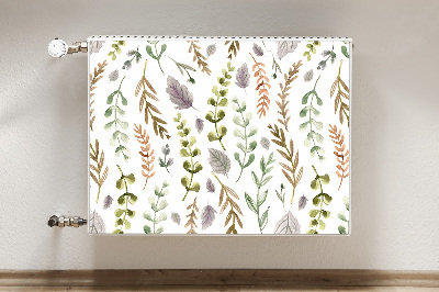 Decorative radiator cover Colorful leaves