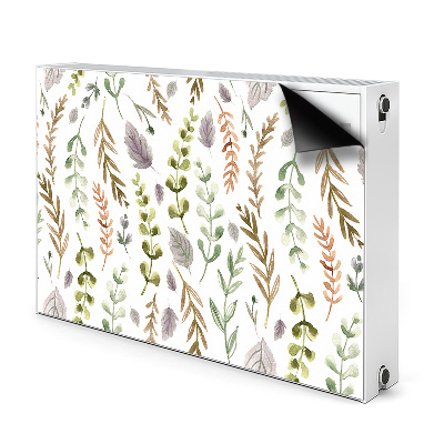 Decorative radiator cover Colorful leaves