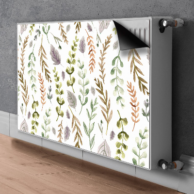 Decorative radiator cover Colorful leaves