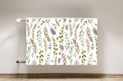 Decorative radiator cover Colorful leaves