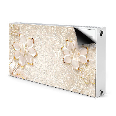 Printed radiator mat Floral graphics