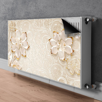 Printed radiator mat Floral graphics