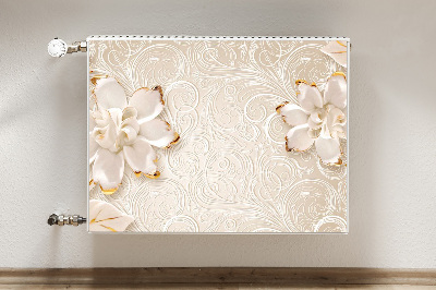 Printed radiator mat Floral graphics