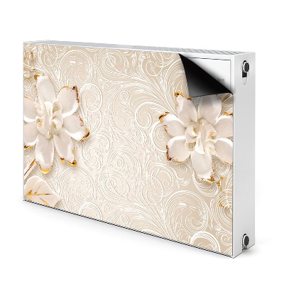 Printed radiator mat Floral graphics