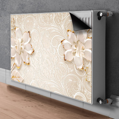 Printed radiator mat Floral graphics