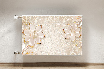 Printed radiator mat Floral graphics