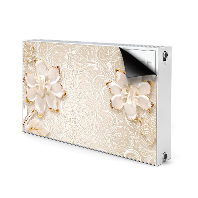 Printed radiator mat Floral graphics