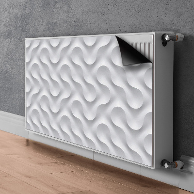 Magnetic radiator mat Wavy 3D illusion