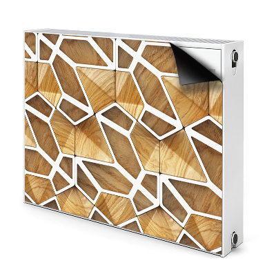 Magnetic radiator mat Wooden pattern