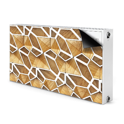 Magnetic radiator mat Wooden pattern