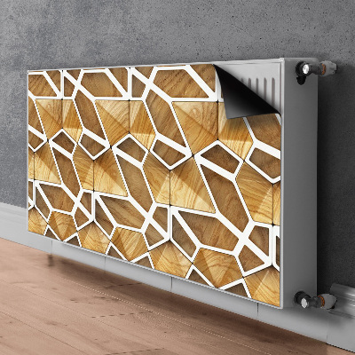 Magnetic radiator mat Wooden pattern