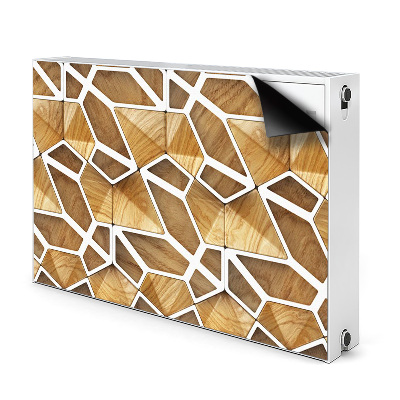 Magnetic radiator mat Wooden pattern