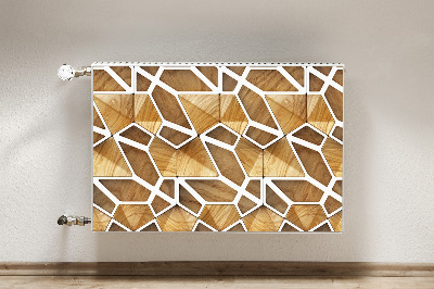 Magnetic radiator mat Wooden pattern