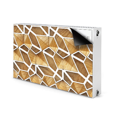 Magnetic radiator mat Wooden pattern