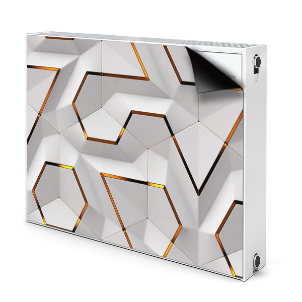 Decorative radiator mat Modern 3D pattern