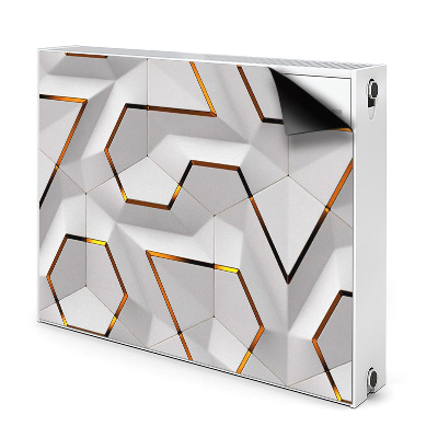 Decorative radiator mat Modern 3D pattern