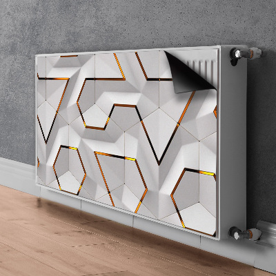 Decorative radiator mat Modern 3D pattern