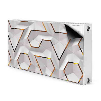 Decorative radiator mat Modern 3D pattern