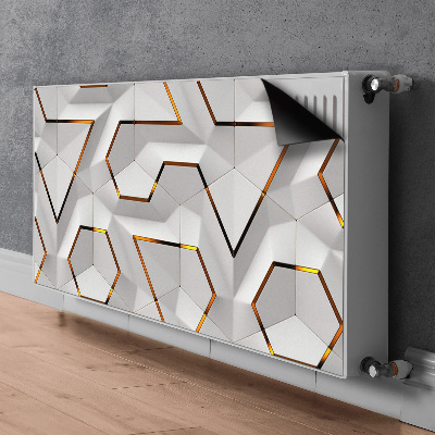 Decorative radiator mat Modern 3D pattern