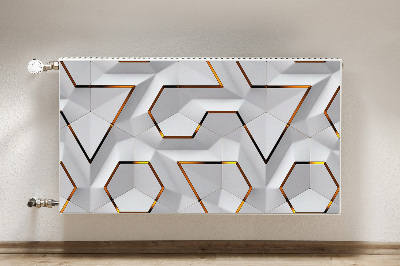 Decorative radiator mat Modern 3D pattern