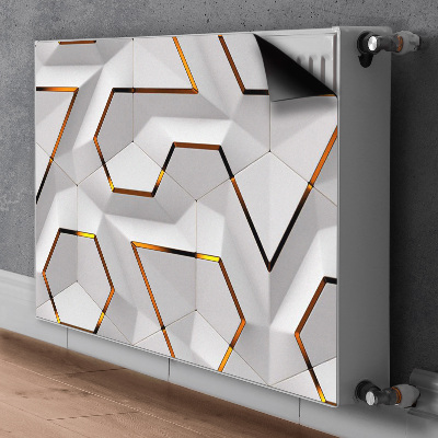 Decorative radiator mat Modern 3D pattern