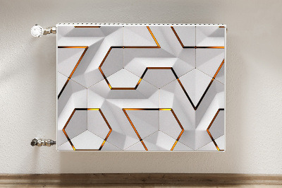 Decorative radiator mat Modern 3D pattern