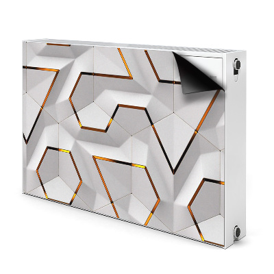 Decorative radiator mat Modern 3D pattern