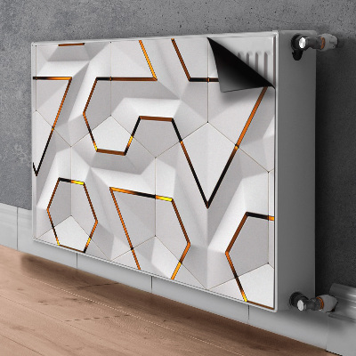 Decorative radiator mat Modern 3D pattern