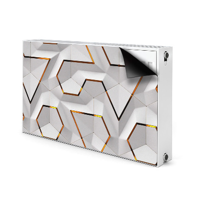 Decorative radiator mat Modern 3D pattern