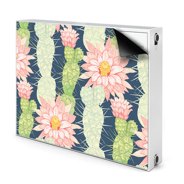 Printed radiator mat Cactus flowers