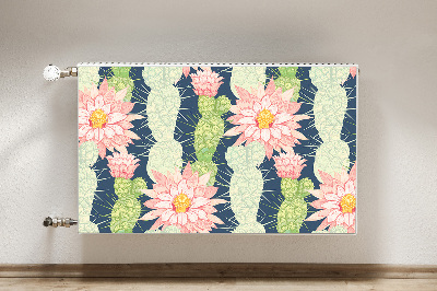 Printed radiator mat Cactus flowers