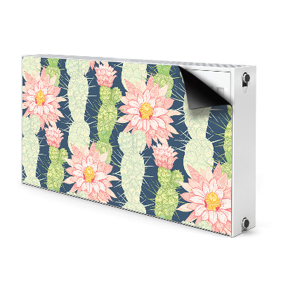 Printed radiator mat Cactus flowers