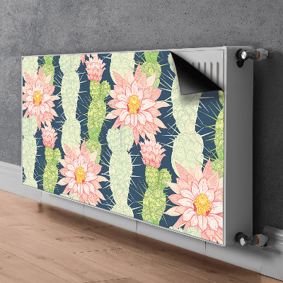 Printed radiator mat Cactus flowers