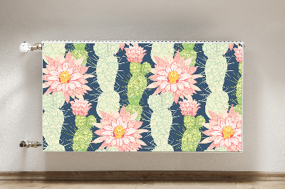 Printed radiator mat Cactus flowers