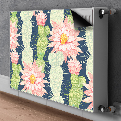 Printed radiator mat Cactus flowers