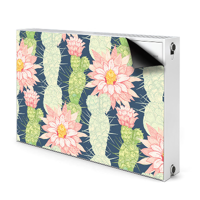 Printed radiator mat Cactus flowers