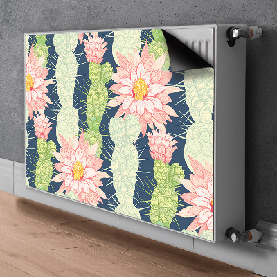 Printed radiator mat Cactus flowers