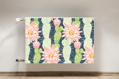 Printed radiator mat Cactus flowers