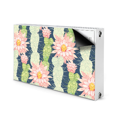 Printed radiator mat Cactus flowers