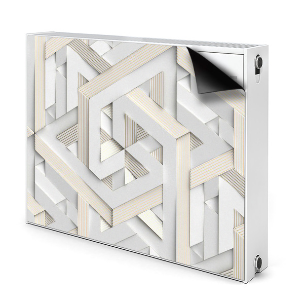 Magnetic radiator mat 3D pattern geometry lines